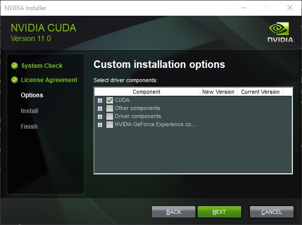 cuda-11-custom-installation